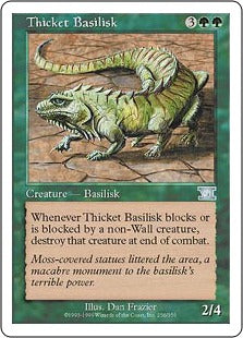 [256]【EN】茂みのバジリスク/Thicket Basilisk【6ED】[U][緑]