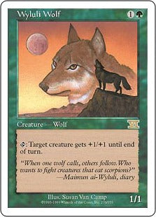 [270]【EN】ワイルーリーの狼/Wyluli Wolf【6ED】[R][緑]