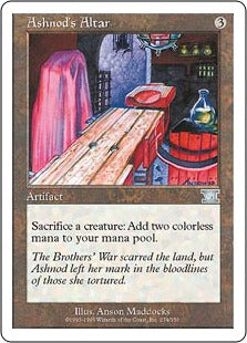 [274]【EN】アシュノッドの供犠台/Ashnod's Altar【6ED】[U][茶]