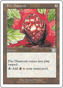 [284]【JP】緋色のダイアモンド/Fire Diamond【6ED】[U][茶]
