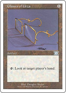 [287]【JP】ウルザの眼鏡/Glasses of Urza【6ED】[U][茶]