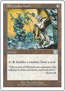[306]【JP】ファイレクシアの蔵/Phyrexian Vault【6ED】[U][茶]