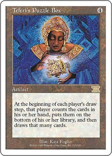 [314]【JP】テフェリーの細工箱/Teferi's Puzzle Box【6ED】[R][茶]
