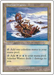 [319]【JP】アダーカー荒原/Adarkar Wastes【6ED】[R][土地]