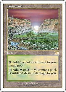 [320]【JP】低木林地/Brushland【6ED】[R][土地]