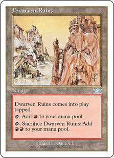 [323]【JP】ドワーフ都市の廃墟/Dwarven Ruins【6ED】[U][土地]