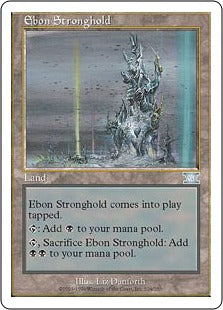 [324]【EN】漆黒の要塞/Ebon Stronghold【6ED】[U][土地]