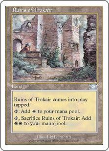 [327]【JP】トロウケアの廃墟/Ruins of Trokair【6ED】[U][土地]