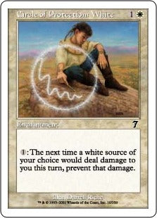 [010]【JP】【FOIL】白の防御円/Circle of Protection: White【7ED】[C][白]