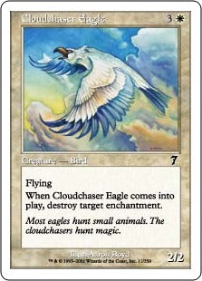 [011]【JP】【FOIL】雲を追う鷲/Cloudchaser Eagle【7ED】[C][白]