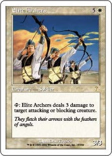 [015]【JP】【FOIL】精鋭なる射手/Elite Archers【7ED】[R][白]