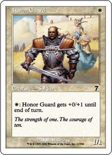 [021]【EN】【FOIL】儀仗兵/Honor Guard【7ED】[C][白]