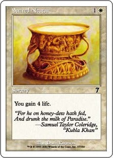 [037]【EN】【FOIL】聖なる蜜/Sacred Nectar【7ED】[C][白]