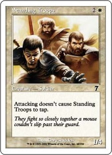 [048]【EN】【FOIL】常備軍/Standing Troops【7ED】[C][白]