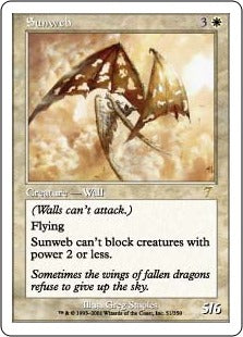 [051]【JP】【FOIL】太陽の網/Sunweb【7ED】[R][白]