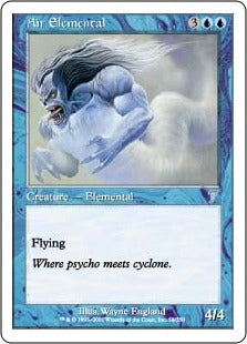 [058]【EN】【FOIL】大気の精霊/Air Elemental【7ED】[U][青]