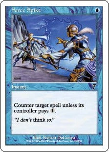 [076]【EN】【FOIL】魔力の乱れ/Force Spike【7ED】[C][青]