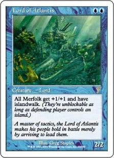 [083]【EN】【FOIL】アトランティスの王/Lord of Atlantis【7ED】[R][青]