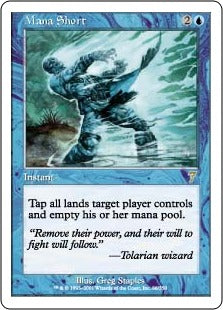 [086]【EN】【FOIL】枯渇/Mana Short【7ED】[R][青]