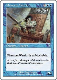 [093]【JP】幻影の戦士/Phantom Warrior【7ED】[U][青]