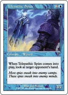 [101]【EN】【FOIL】テレパシー・スパイ/Telepathic Spies【7ED】[C][青]