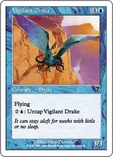 [109]【JP】【FOIL】用心深いドレイク/Vigilant Drake【7ED】[C][青]