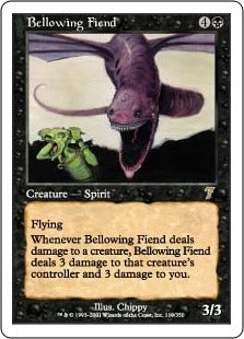 [119]【JP】【FOIL】吠える悪鬼/Bellowing Fiend【7ED】[R][黒]