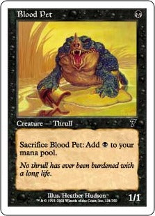 [121]【JP】ブラッド・ペット/Blood Pet【7ED】[C][黒]