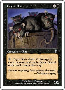 [125]【EN】墓所のネズミ/Crypt Rats【7ED】[U][黒]