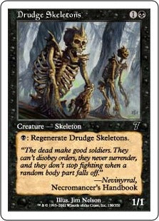 [130]【JP】蠢く骸骨/Drudge Skeletons【7ED】[C][黒]