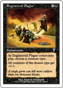 [133]【EN】【FOIL】仕組まれた疫病/Engineered Plague【7ED】[U][黒]