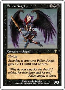 [134]【EN】堕天使/Fallen Angel【7ED】[R][黒]