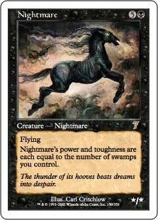 [150]【EN】夢魔/Nightmare【7ED】[R][黒]