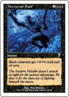 [151]【JP】【FOIL】夜襲/Nocturnal Raid【7ED】[U][黒]