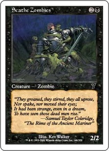 [161]【EN】スケイズ・ゾンビ/Scathe Zombies【7ED】[C][黒]