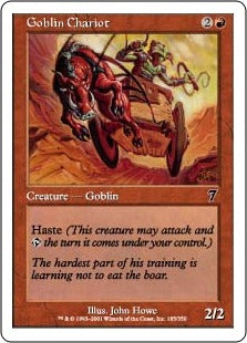 [185]【EN】【FOIL】ゴブリンの戦車/Goblin Chariot【7ED】[C][赤]