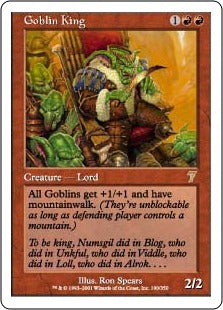 [190]【EN】【FOIL】ゴブリンの王/Goblin King【7ED】[R][赤]