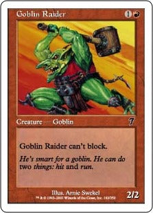 [192]【JP】ゴブリンの略奪者/Goblin Raider【7ED】[C][赤]