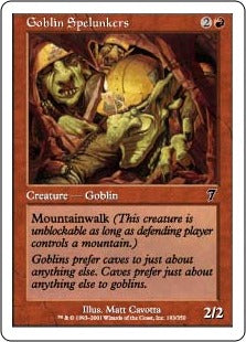 [193]【EN】【FOIL】ゴブリンの洞窟探検家/Goblin Spelunkers【7ED】[C][赤]