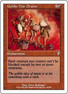 [194]【EN】ゴブリン・ウォー・ドラム/Goblin War Drums【7ED】[U][赤]
