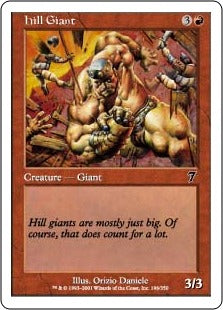 [196]【EN】【FOIL】丘巨人/Hill Giant【7ED】[C][赤]