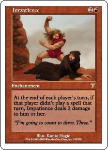 [197]【JP】【FOIL】せっかち/Impatience【7ED】[R][赤]