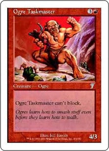 [203]【EN】オーガの監督官/Ogre Taskmaster【7ED】[U][赤]