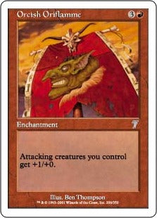 [206]【EN】【FOIL】オークの軍旗/Orcish Oriflamme【7ED】[U][赤]
