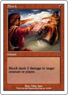 [219]【JP】【FOIL】ショック/Shock【7ED】[C][赤]