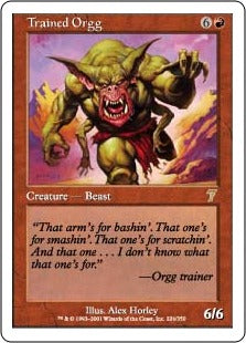 [224]【EN】【FOIL】訓練されたオーグ/Trained Orgg【7ED】[R][赤]