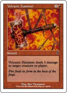 [226]【EN】【FOIL】火山の鎚/Volcanic Hammer【7ED】[C][赤]