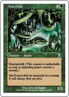 [229]【EN】【FOIL】アナコンダ/Anaconda【7ED】[U][緑]