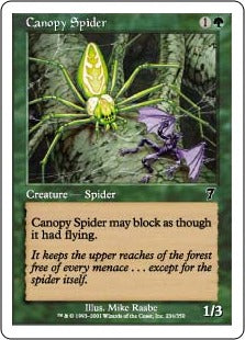[234]【JP】梢の蜘蛛/Canopy Spider【7ED】[C][緑]