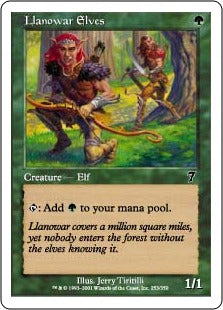 [253]【EN】【FOIL】ラノワールのエルフ/Llanowar Elves【7ED】[C][緑]